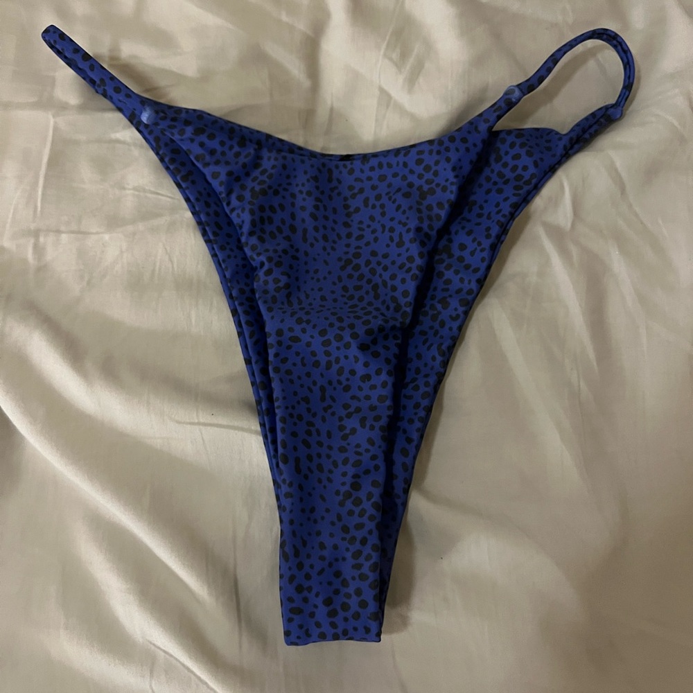 Blue Spotted Bathing Suit Bottoms